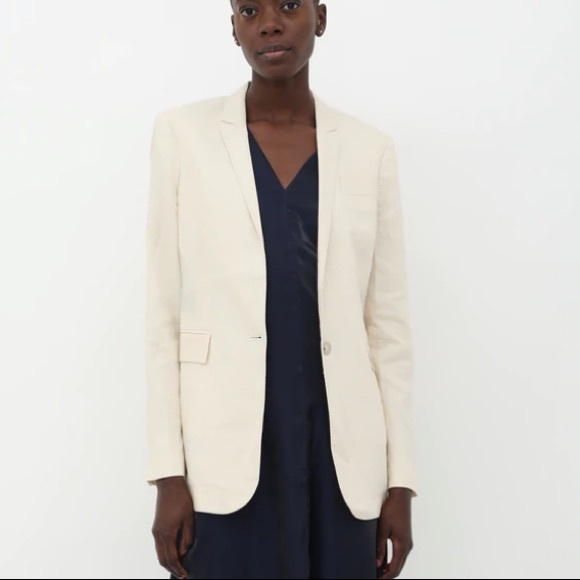 アウターその他 STELLA MCCARTNEY Woman Blazer Cream 6500963CU704 9200 STELLA MCCARTNEY Wool blazer | NET-A-PORTER